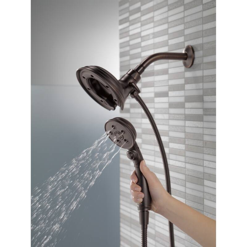 Delta In2ition TwoInOne 4Spray 2.5 GPM Handshower in Bronze