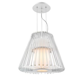 Golden Lighting Small Delhi Pendant Chandelier C182-S-WH (Chrome) - Chandeliers For Bedrooms by Overstock.com