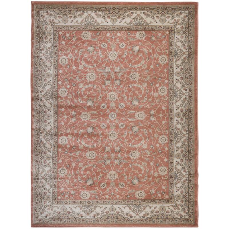 Admire Home Living Gallina Traditional Botanical Area Rug