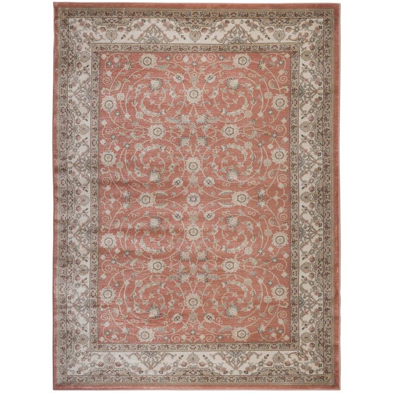 Admire Home Living Gallina Traditional Botanical Area Rug