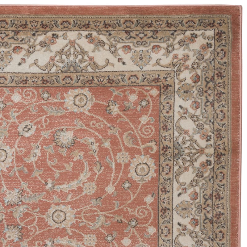 Admire Home Living Gallina Traditional Botanical Area Rug