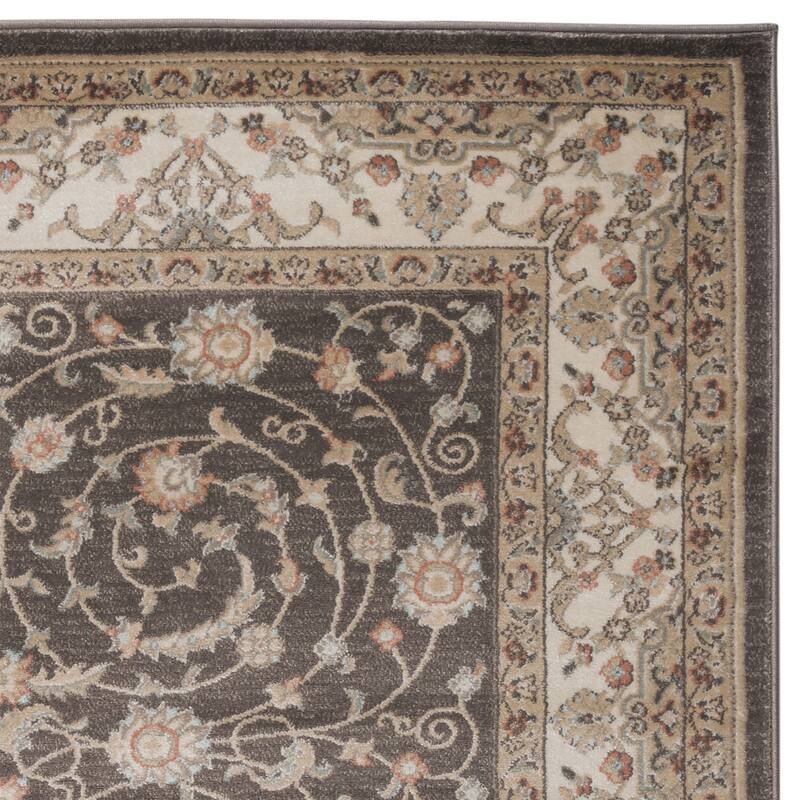 Admire Home Living Gallina Traditional Botanical Area Rug