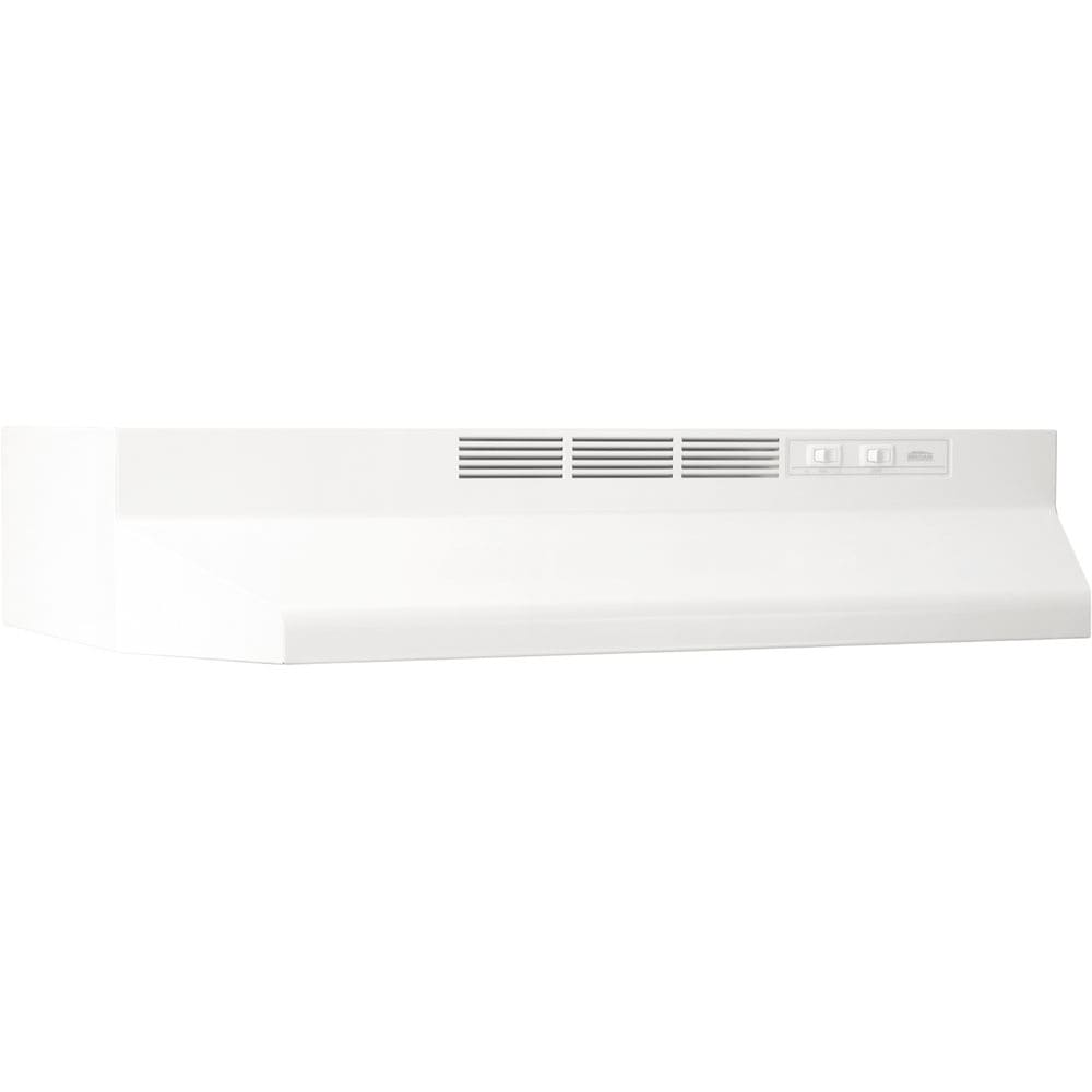 Broan  Monochromatic White 24-inch 2-speed Non-ducted Under-cabinet Range Hood (White)