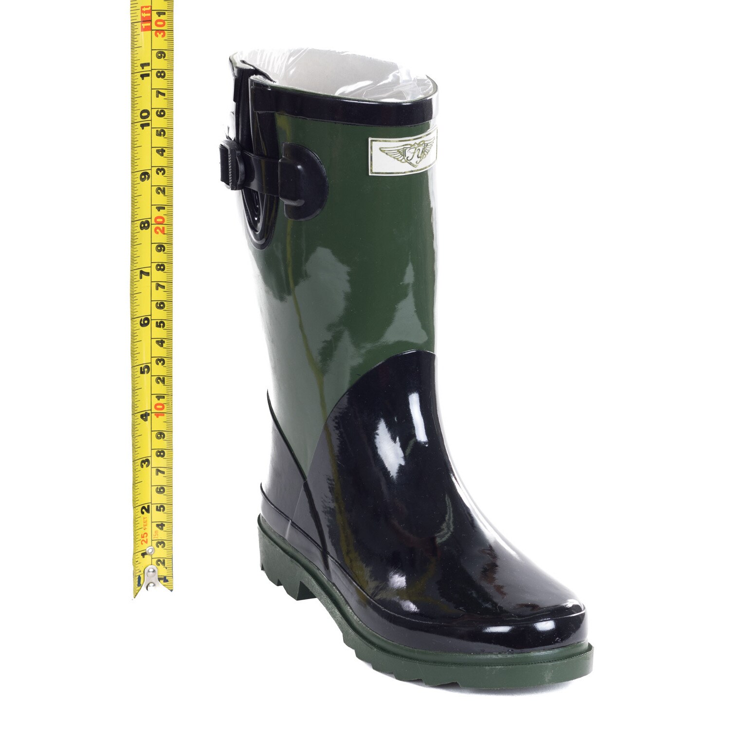 Army Green Rubber 11-inch Mid-calf 11 