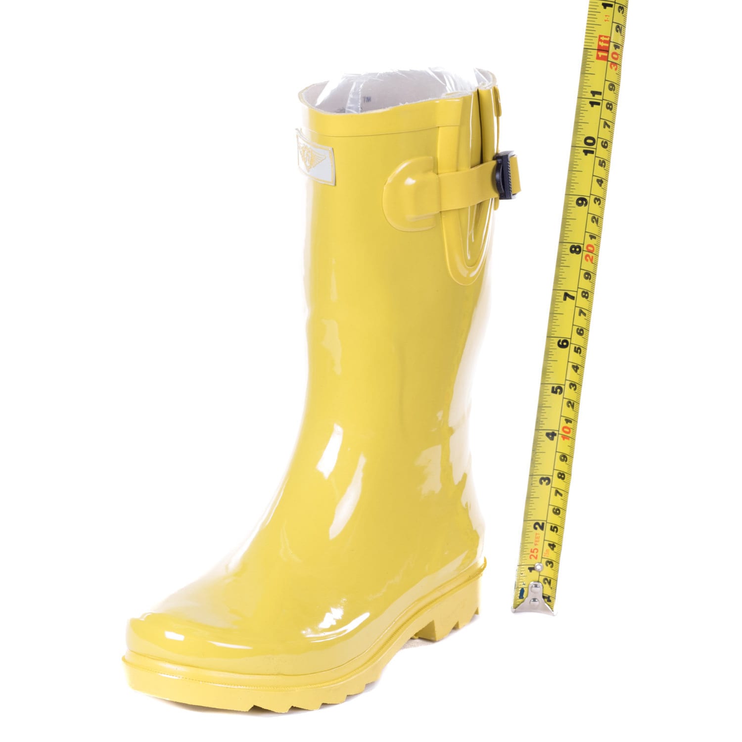 wide calf yellow rain boots