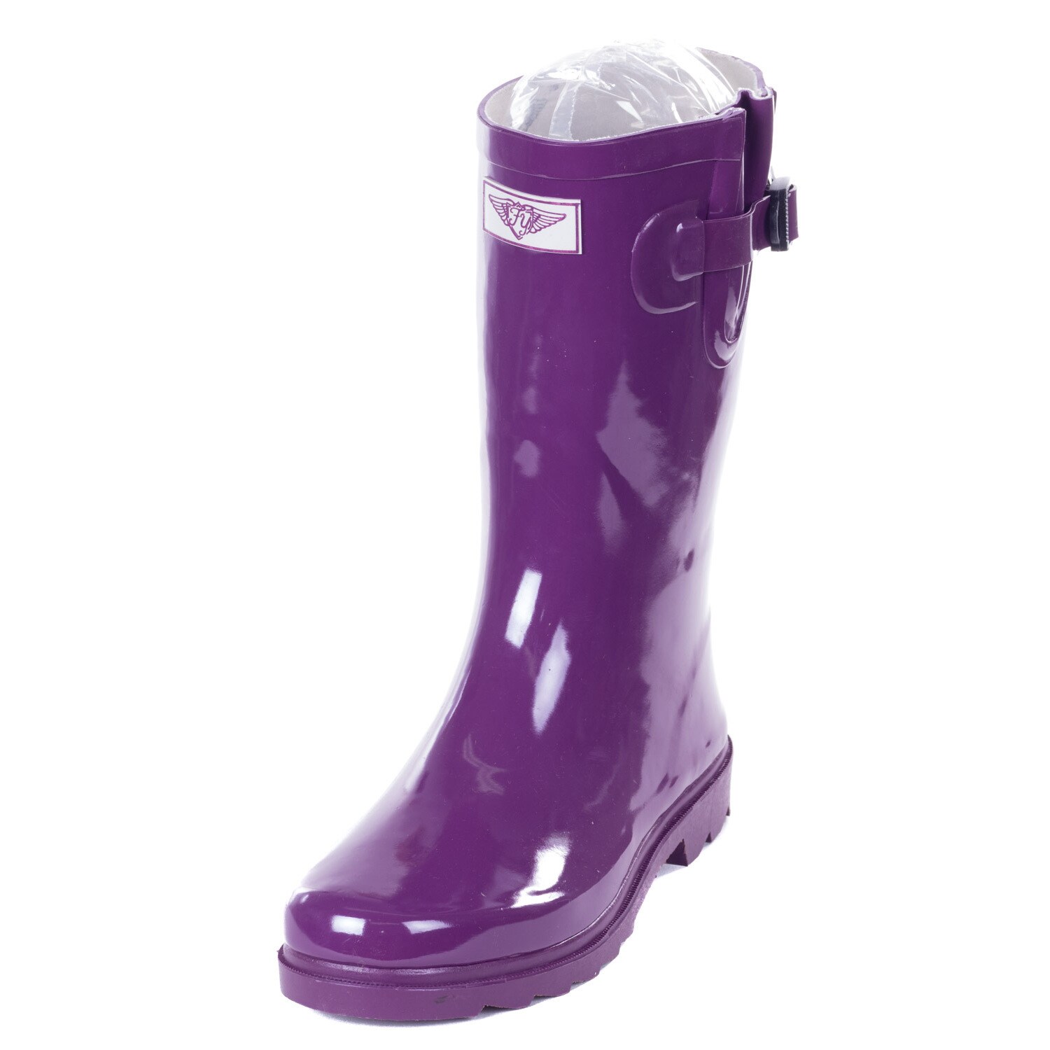 purple calf boots