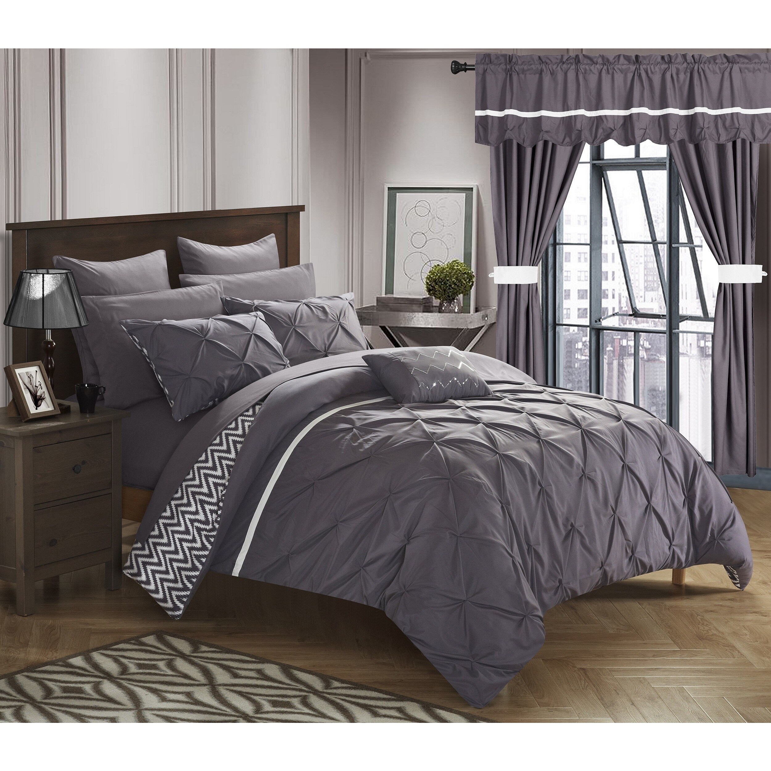 Shop Chic Home Potterville 20 Piece Bed In A Bag Lavender