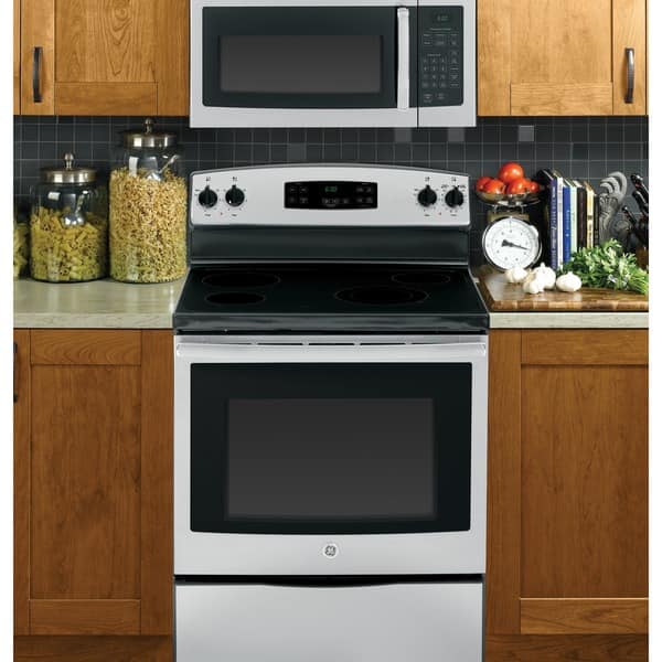 Shop Ge Jvm3160rfss 1 6 Cu Ft Stainless Steel Over The Range