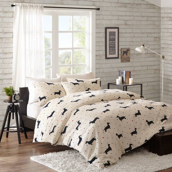 Shop Hipstyle Hannah Natural Cotton Printed 4 Piece Comforter Set