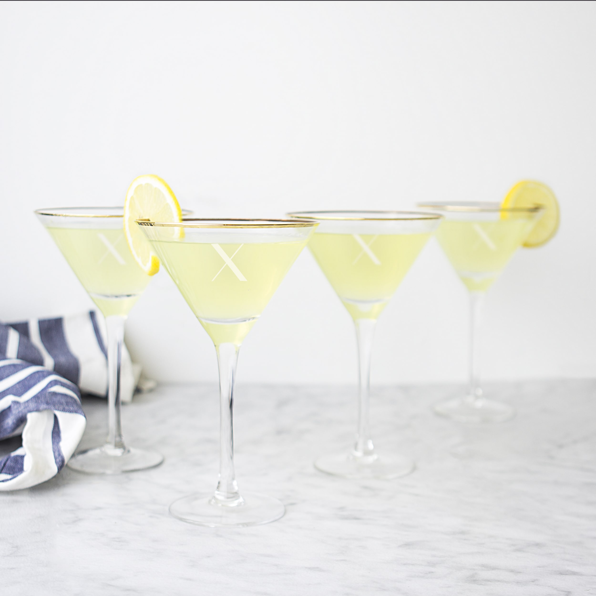 Cathys Concepts 1381G-4-S Personalized Gold Rim Martini Glass Set Set of 4 Clear/Gold Cathy's Concepts Cathys Concepts 1381G-4-S Personalized Gold Rim Martini Glass Set Set of 4 Clear/Gold Cathy's Concepts