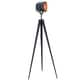 preview thumbnail 3 of 3, Teamson Home - Artiste Tripod Floor Lamp With Shade - Black & Rose Gold Finish