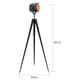 preview thumbnail 5 of 4, Teamson Home - Artiste Tripod Floor Lamp With Shade - Black & Gold Finish