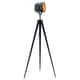 preview thumbnail 3 of 4, Teamson Home - Artiste Tripod Floor Lamp With Shade - Black & Gold Finish