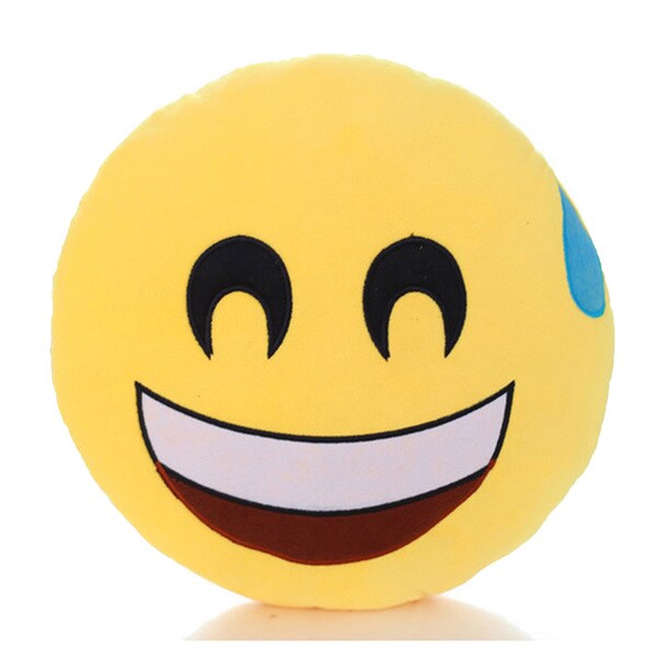shop emoji sweat face mini expression plush free shipping on orders over 45 overstock 12839431 - sweaty fortnite smiley face