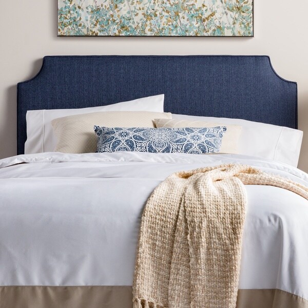 Shop Humble + Haute Raleigh-Navy Upholstered Headboard - Free Shipping ...