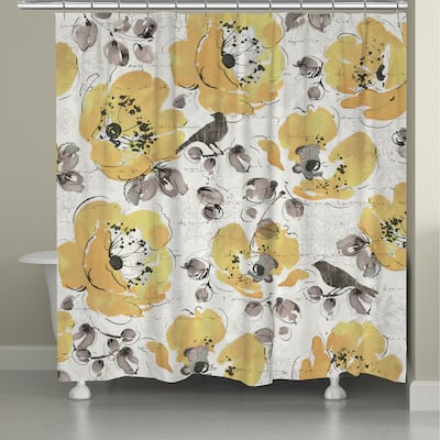 Laural Home Morning Blooms Shower Curtain