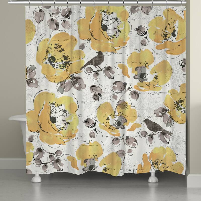 Laural Home Morning Blooms Shower Curtain