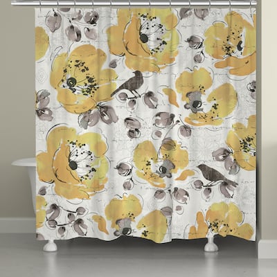 Laural Home Morning Blooms Shower Curtain