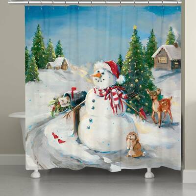 Laural Home Letter to Santa Shower Curtain