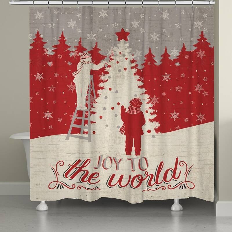 Laural Home Holiday in the Woods Shower Curtain