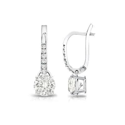 Auriya 3/4ctw Round Diamond Dangle Earrings 14k Gold (I-J, SI2-SI3)