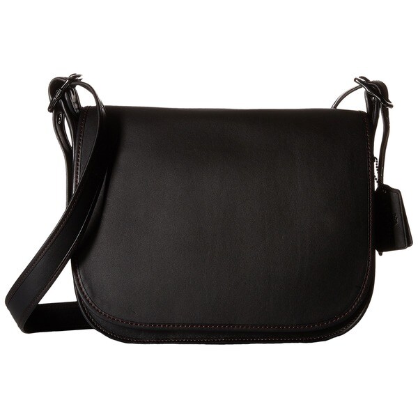 coach black saddle bag
