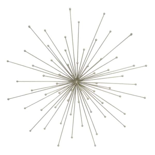Three Hands Silver Metal Starburst Wall Decor Free