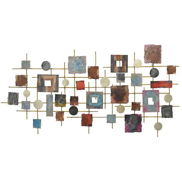 Three Hands Multicolor Meta Geometricl Wall Decoration