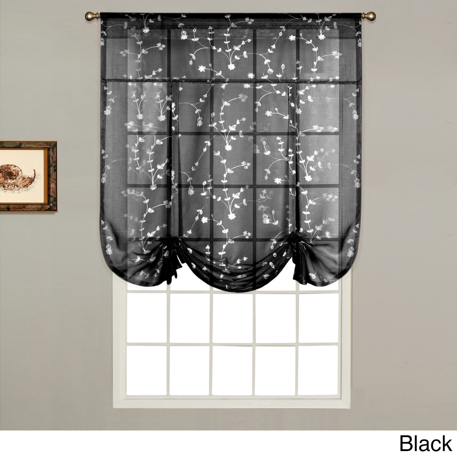 Shop Luxury Collection Savannah Semi Sheer Tie Up Shade On Sale
