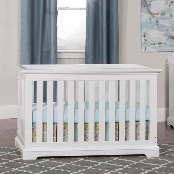 slide 2 of 9, Kayden 4-in-1 Matte White Convertible Crib
