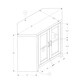 preview thumbnail 4 of 3, Tv Stand, 42 Inch, Console, Media Entertainment Center, Storage Cabinet, Living Room, Bedroom, Laminate, Tempered Glass