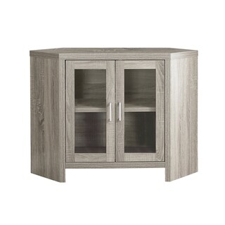 Tv Stand, 42 Inch, Console, Media Entertainment Center, Storage Cabinet, Living Room, Bedroom, Laminate, Tempered Glass