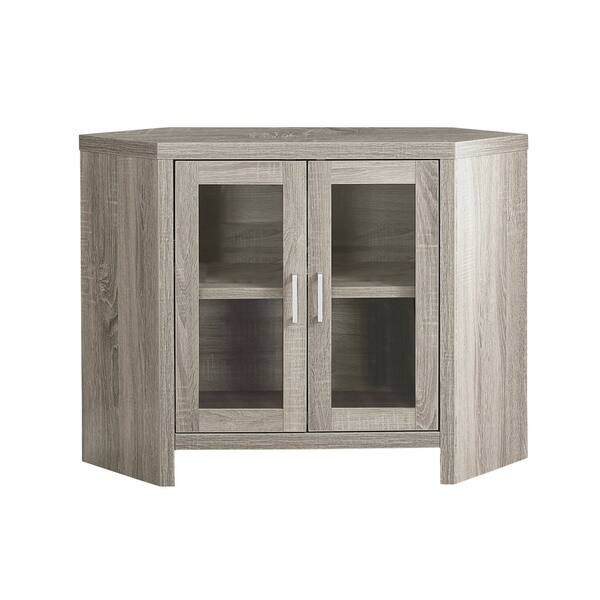 slide 2 of 5, Tv Stand, 42 Inch, Console, Media Entertainment Center, Storage Cabinet, Living Room, Bedroom, Laminate, Tempered Glass