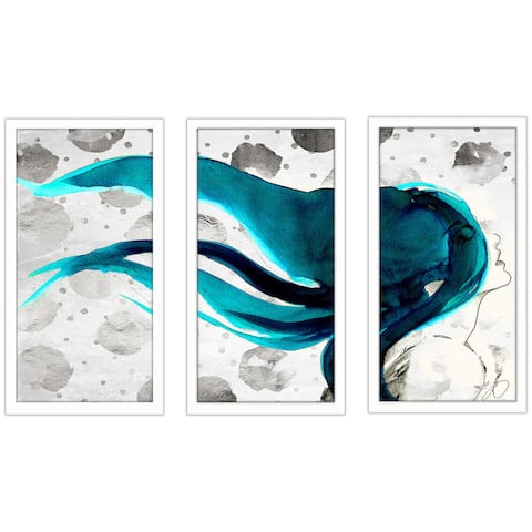 BY Jodi "In The Wind" Framed Plexiglass Wall Art Set of 3