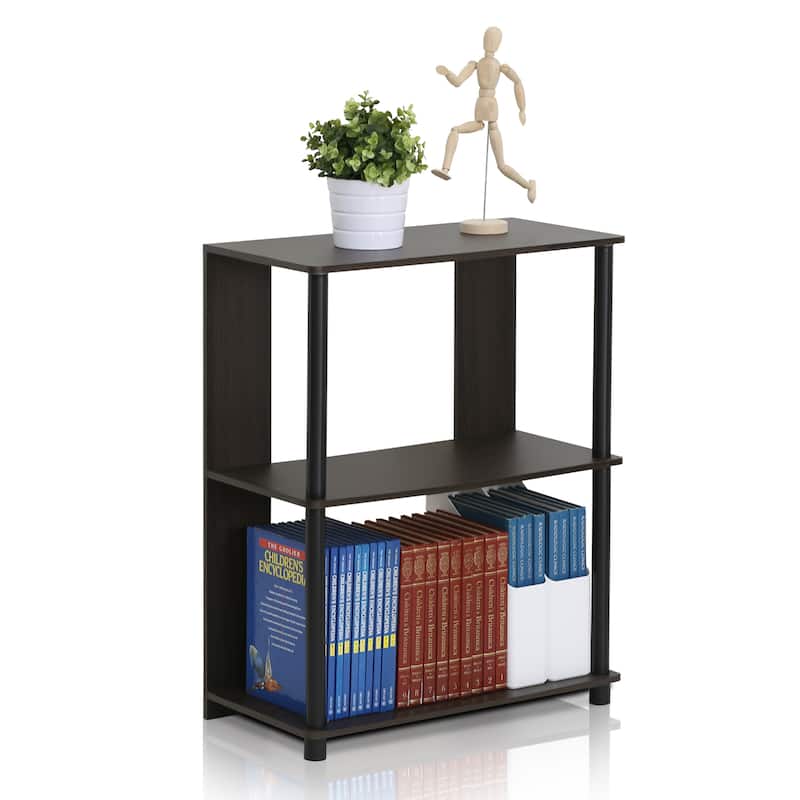Porch & Den Walnut Finish Bookcase