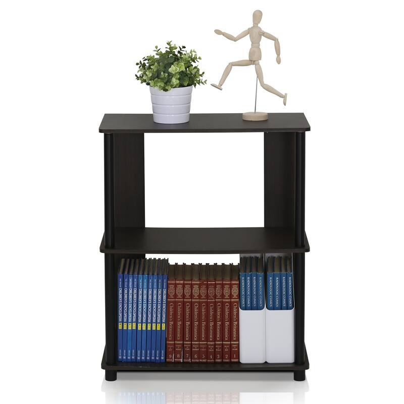 Porch & Den Walnut Finish Bookcase