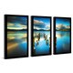 preview thumbnail 2 of 1, "Versilia Massaciuccoli, Tuscany, Italy" Framed Plexiglass Wall Art Set of 3
