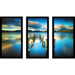 "Versilia Massaciuccoli, Tuscany, Italy" Framed Plexiglass Wall Art Set of 3
