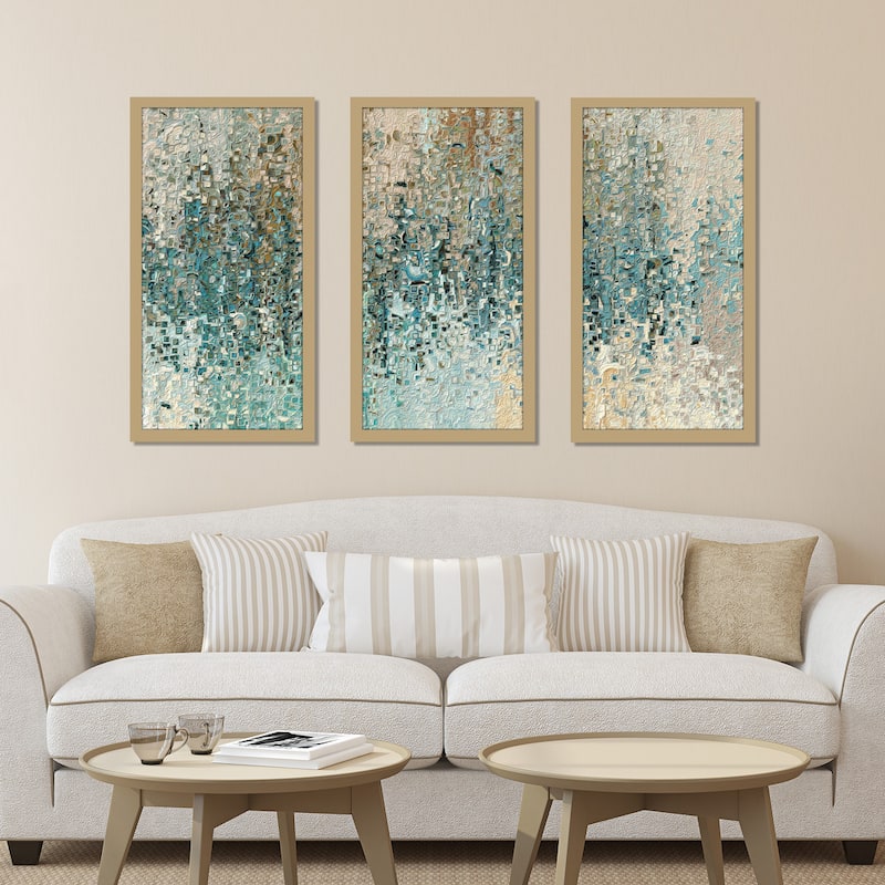 Mark Lawrence "Romans 8 39 Max" Framed Plexiglass Wall Art Set of 3