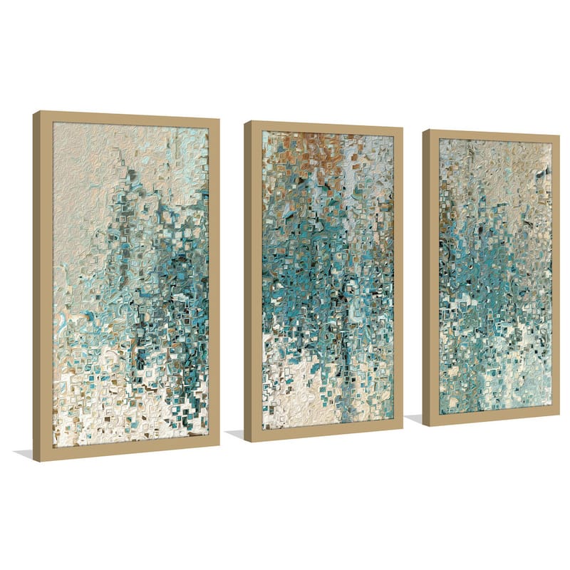 Mark Lawrence "Romans 8 38 Max" Framed Plexiglass Wall Art Set of 3