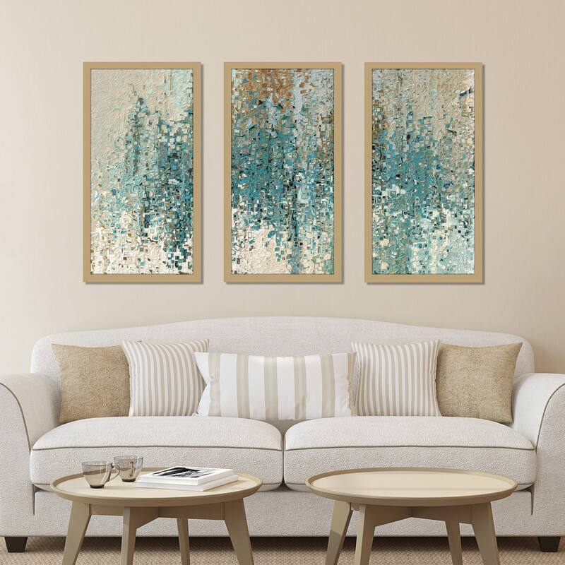 Mark Lawrence "Romans 8 38 Max" Framed Plexiglass Wall Art Set of 3