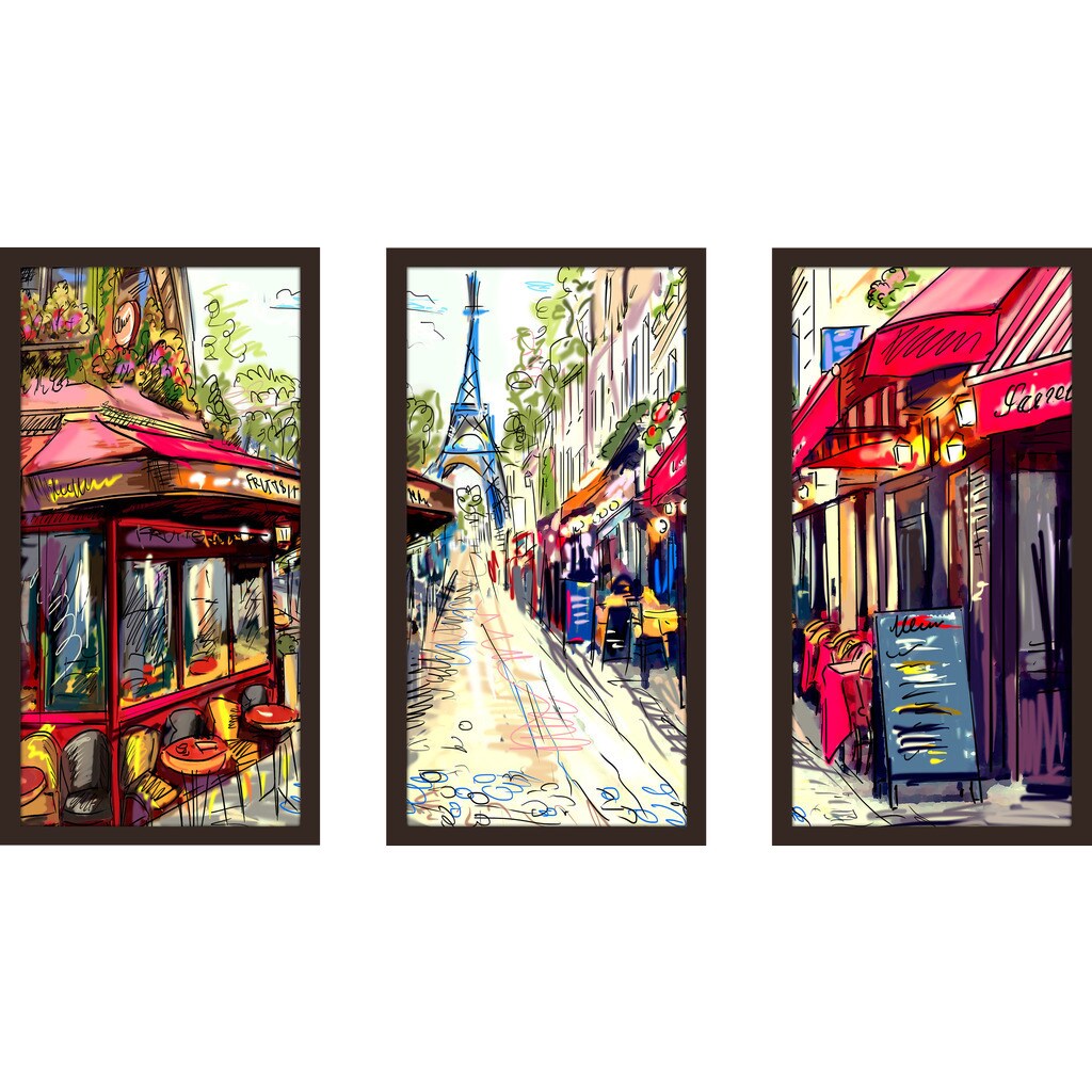 Picture Perfect International by Jodi Saturday in London Framed Plexiglass Art Set of 3 Wall-Decor 17.5 W x 33.5 H x 1 D Picture Perfect International by Jodi Saturday in London Framed Plexiglass Art Set of 3 Wall-Decor 17.5 W x 33.5 H x 1 D
