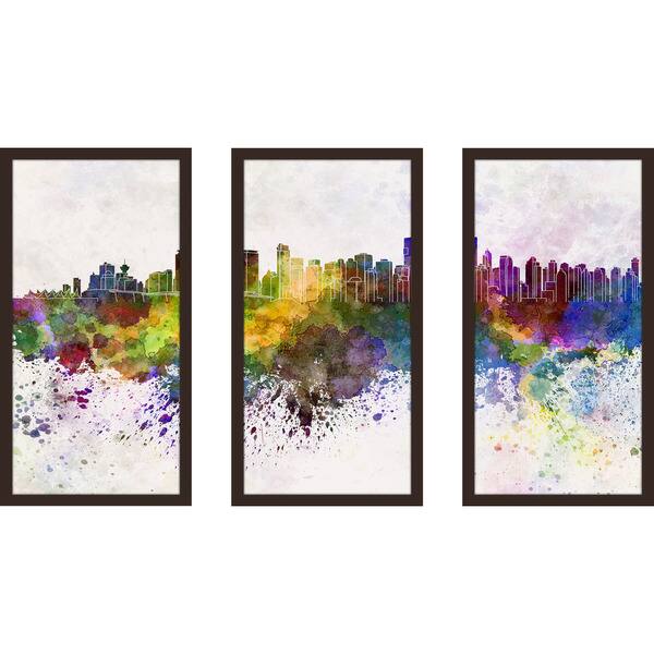 "Vancouver" Framed Plexiglass Wall Art Set of 3 Bed Bath & Beyond