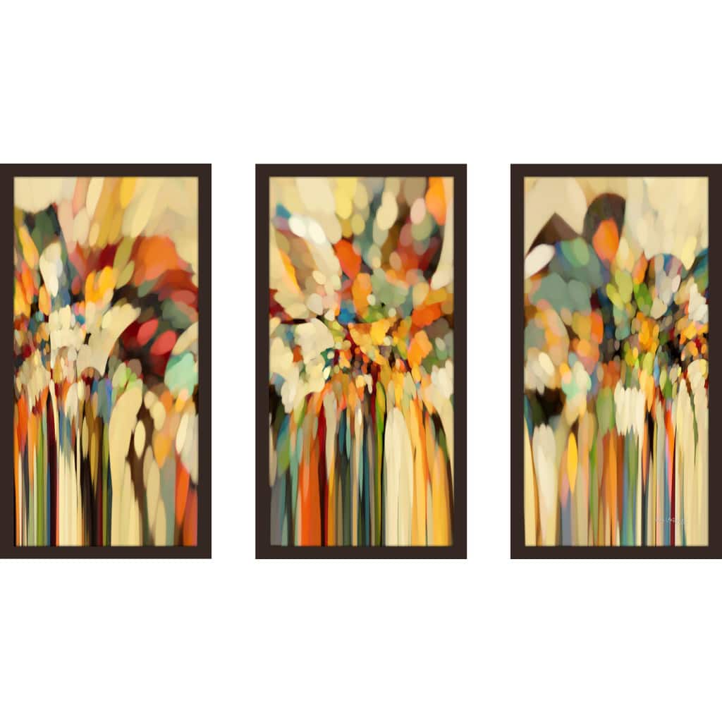 Mark Lawrence "Genesis 19 15 Ik" Framed Plexiglass Wall Art Set of 3