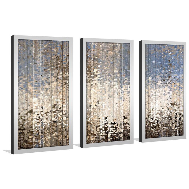 Mark Lawrence "Ezekiel 34 12 Max" Framed Plexiglass Wall Art Set of 3