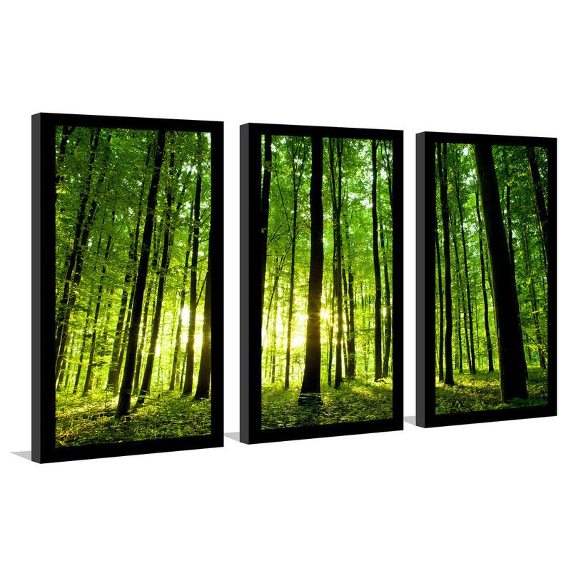 "Enlighten Me" Framed Plexiglass Wall Art Set of 3 On Sale Bed Bath