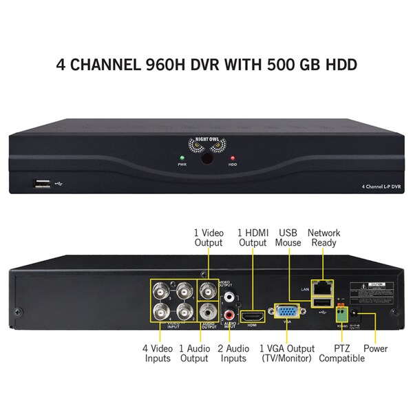 Night Vision Night Owl Channel 960h Dvr Manual Sale Night Owl 960h
