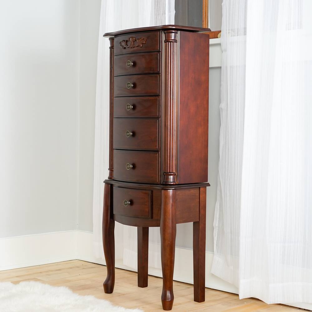 Hives & Honey Amber Walnut Jewelry Armoire On Sale Bed Bath