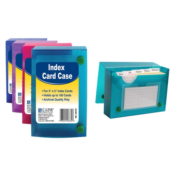 MeadWestvaco 63036 3 X 5 Ruled Index Cards /& Tray Assorted Colors 150 Count