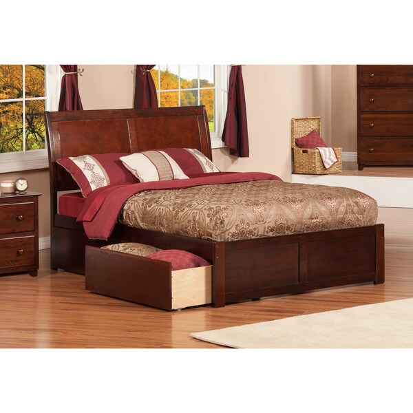 Atlantic Portland Walnut Full-size Flat-panel Foot Board ...